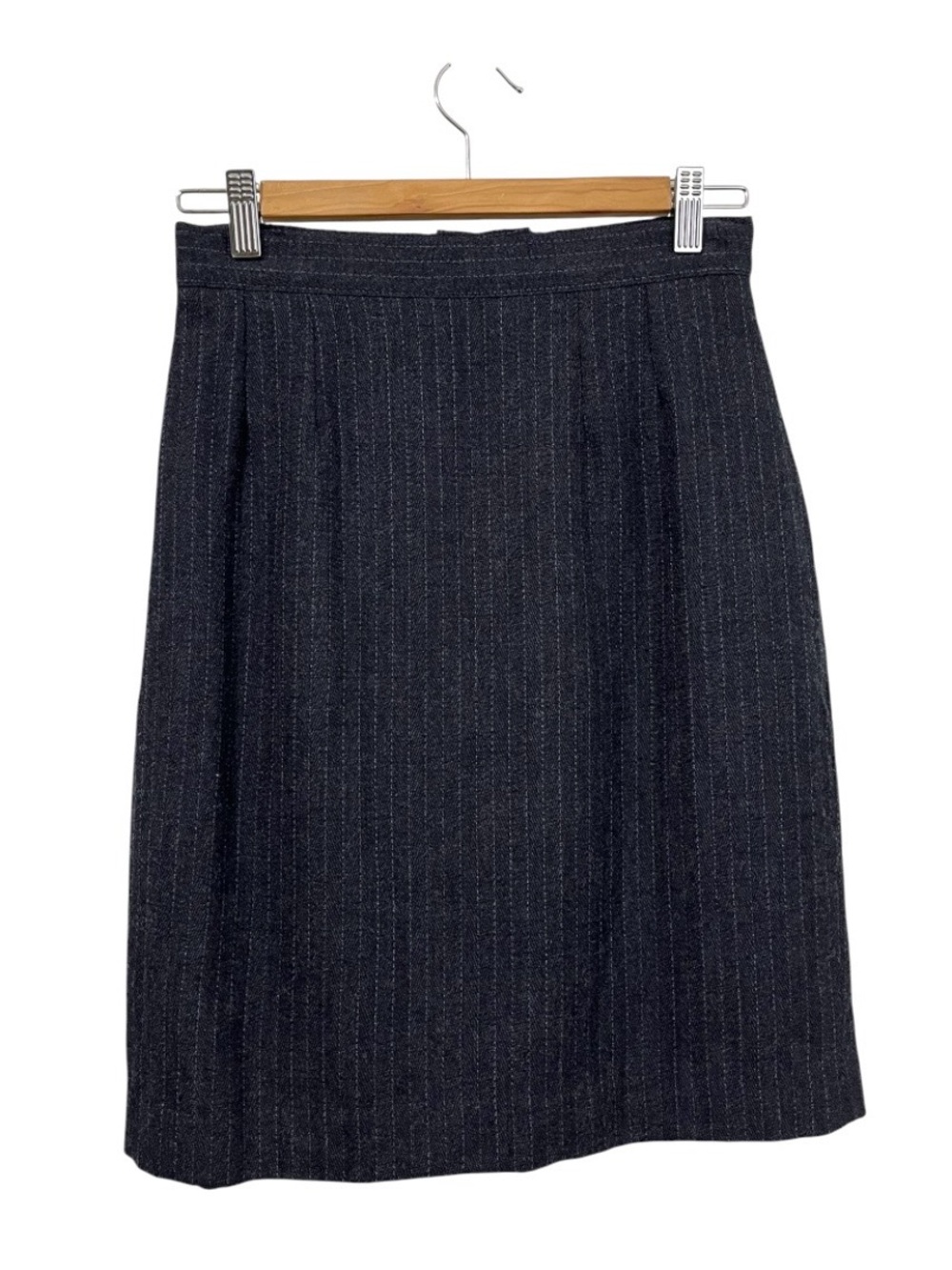 Vintage Braemar Petites Jeremy Scott 100% Wool Pencil Skirt
